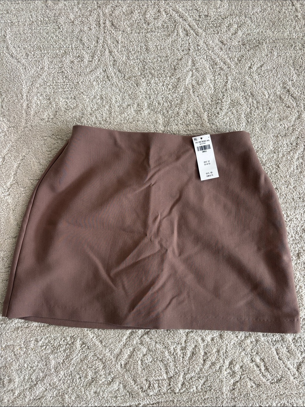 Abercrombie curve love Women's Mini Skort - Dusty Rose/brown